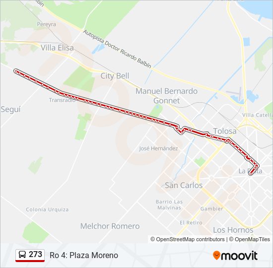 273 Colectivo Line Map