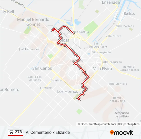 273 Colectivo Line Map