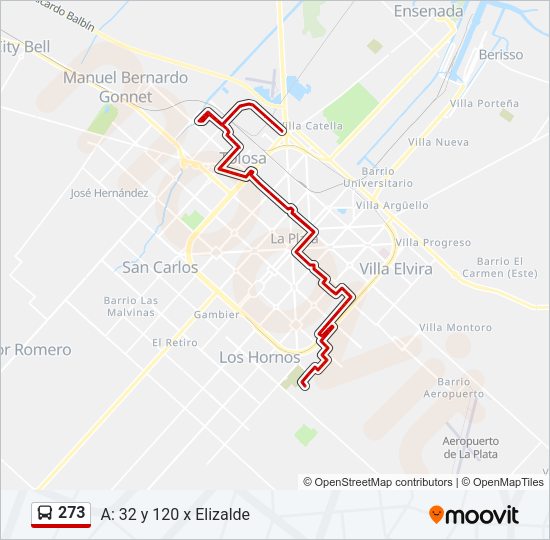 Mapa de 273 de Colectivo
