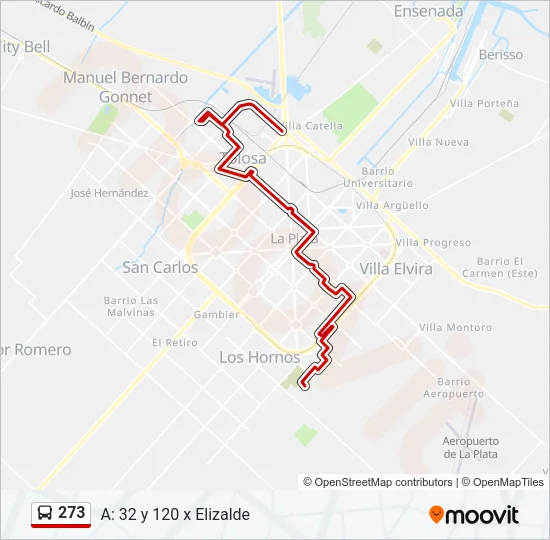 273 Colectivo Line Map
