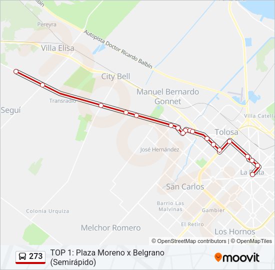 Mapa de 273 de Colectivo
