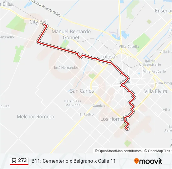 273 Colectivo Line Map