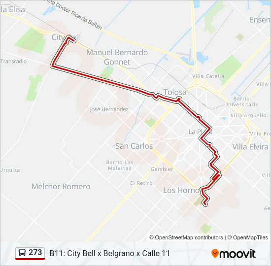 273 Colectivo Line Map
