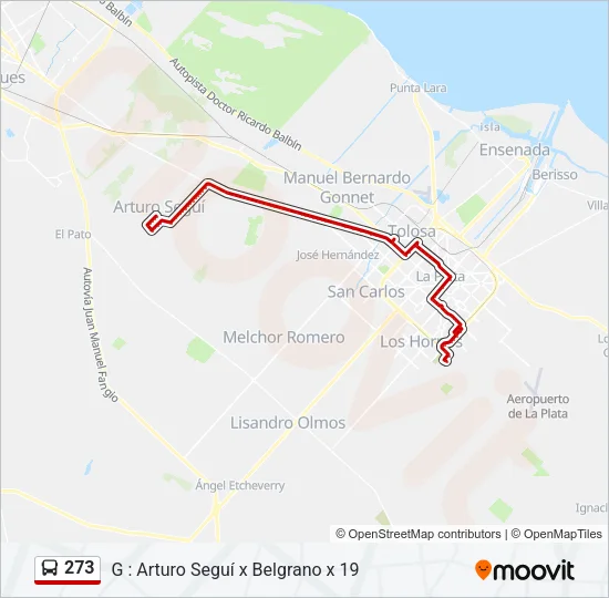 273 Colectivo Line Map