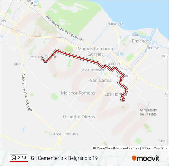 273 Colectivo Line Map