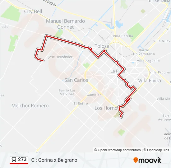 273 Colectivo Line Map