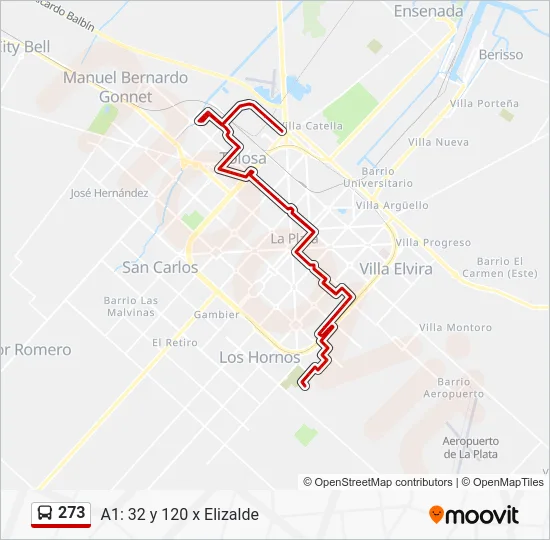 273 Colectivo Line Map