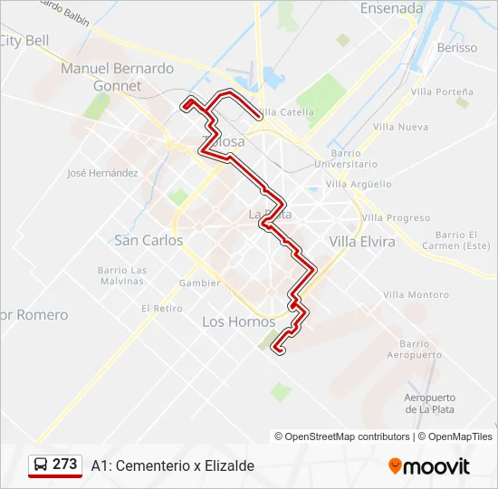 273 Colectivo Line Map