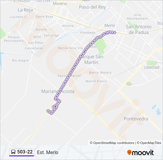Mapa de 503-22 de Colectivo