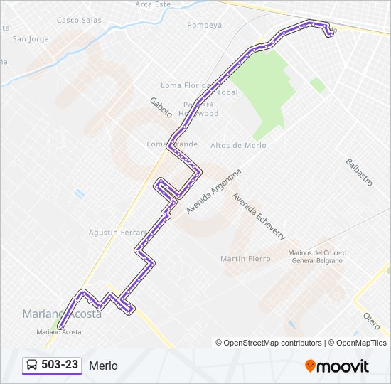 503-23 Colectivo Line Map