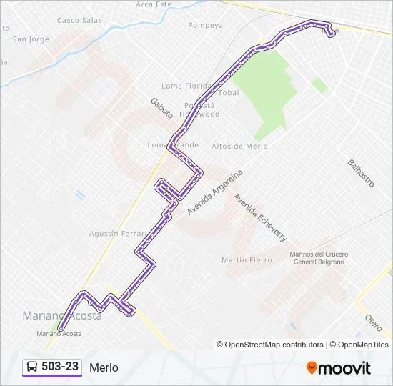 503-23 Colectivo Line Map
