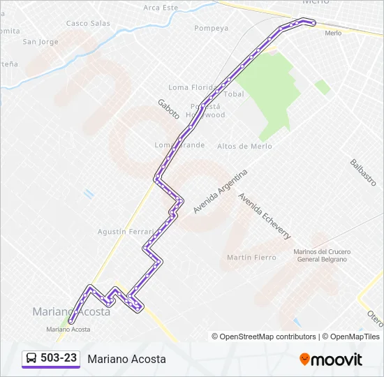 503-23 Colectivo Line Map