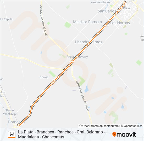 Mapa de UNIÓN PLATENSE de Colectivo