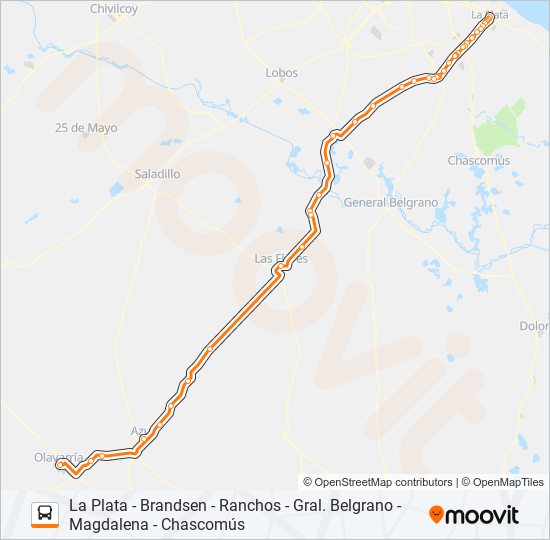 Mapa de UNIÓN PLATENSE de Colectivo