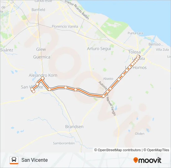 PLATABUS Colectivo Line Map