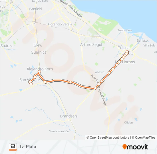 PLATABUS Colectivo Line Map