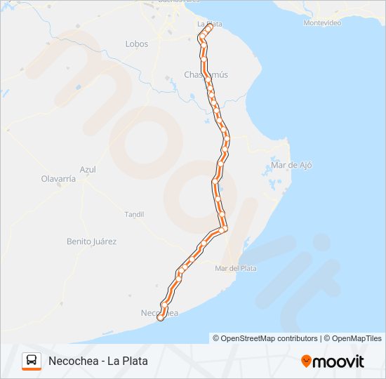 Mapa de PLATABUS de Colectivo