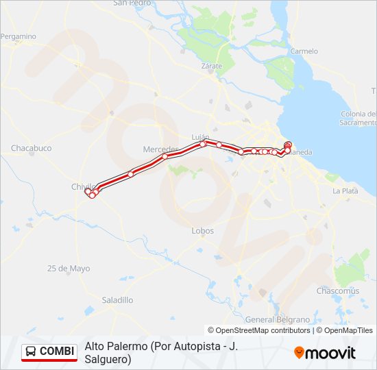 COMBI Colectivo Line Map