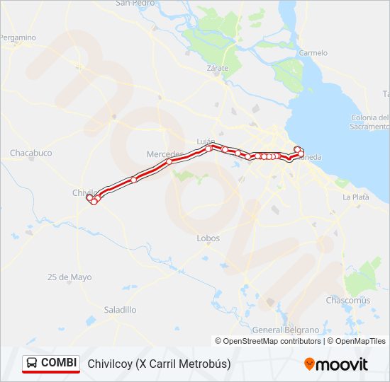COMBI Colectivo Line Map