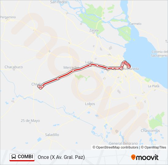COMBI Colectivo Line Map