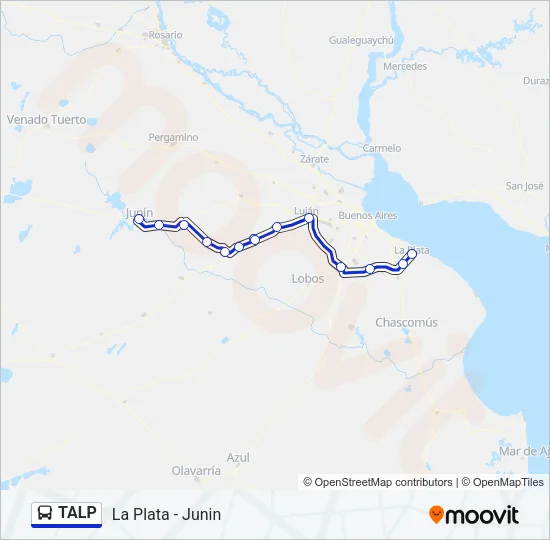 TALP Colectivo Line Map