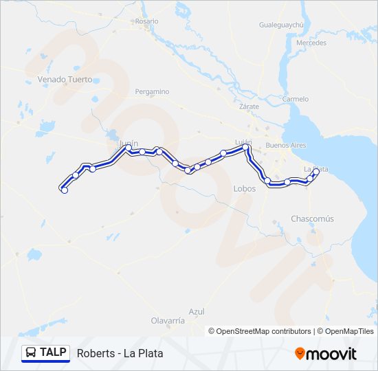 TALP Colectivo Line Map
