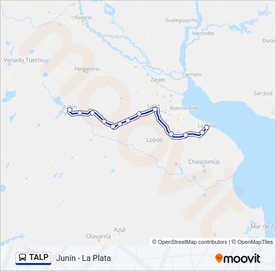 TALP Colectivo Line Map