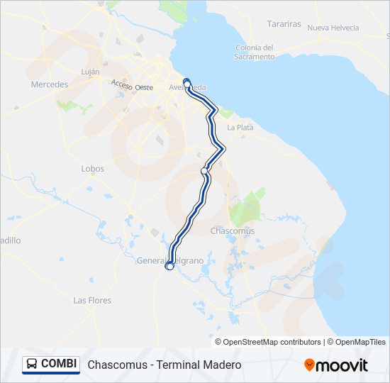 COMBI Colectivo Line Map
