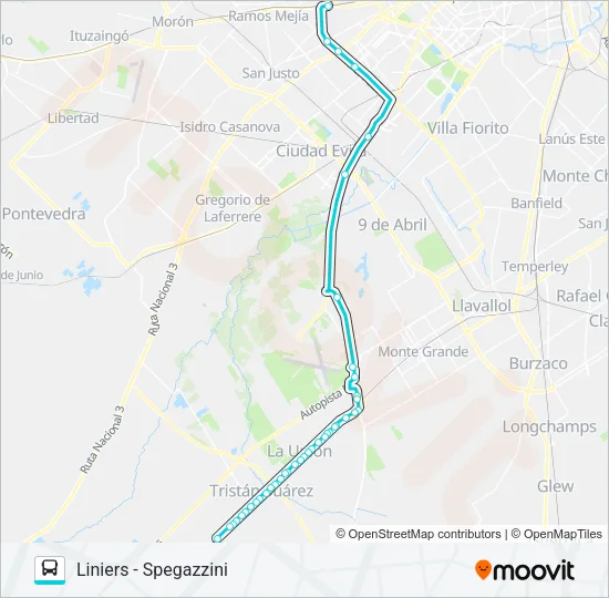 OFERTA LIBRE Colectivo Line Map