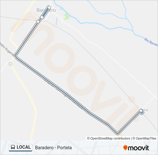 LOCAL Colectivo Line Map
