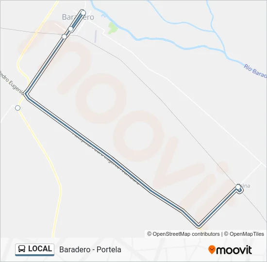 LOCAL Colectivo Line Map