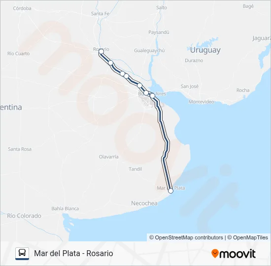 EMPRESA ARGENTINA Colectivo Line Map