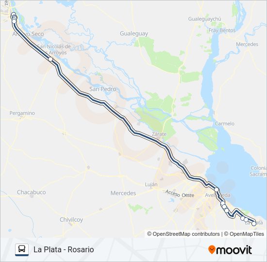 EMPRESA ARGENTINA Colectivo Line Map