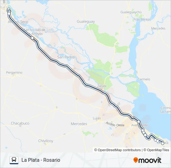 EMPRESA ARGENTINA Colectivo Line Map