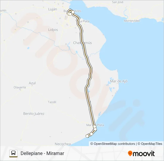 TONY TUR Colectivo Line Map