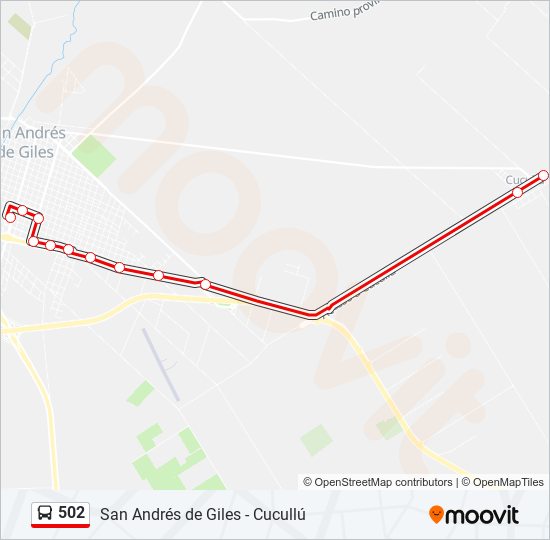 Mapa de 502 de Colectivo