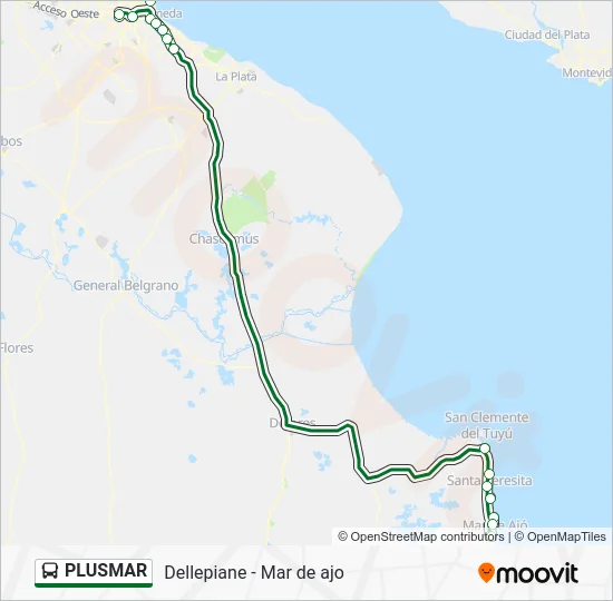 PLUSMAR Colectivo Line Map