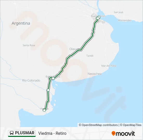 PLUSMAR Colectivo Line Map