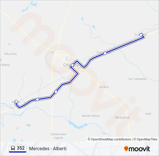 352 Colectivo Line Map