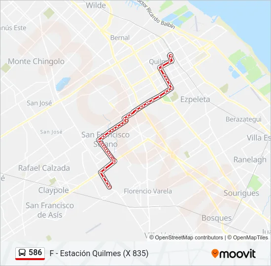 586 Colectivo Line Map