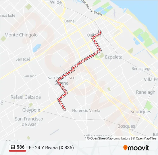 586 Colectivo Line Map