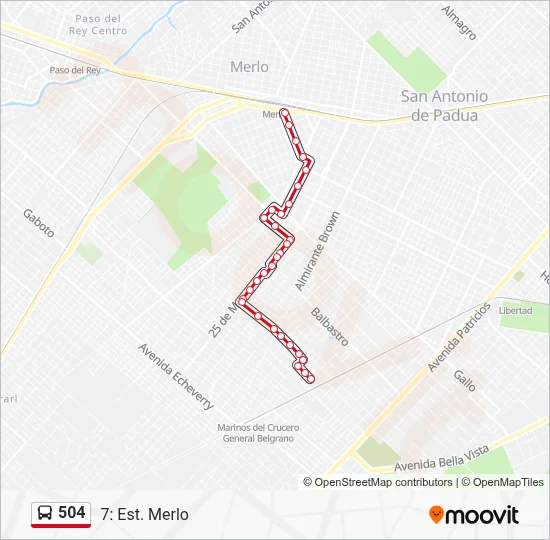 504 Route: Schedules, Stops & Maps - 7: Est. Merlo (Upd…