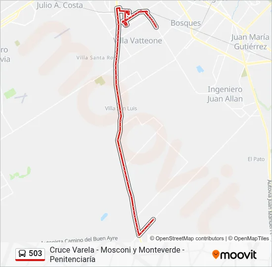 Linea 583 Ruta 503: horarios, paradas y mapas - R: Penintenciaría (Primer ...