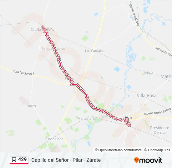 429 Colectivo Line Map