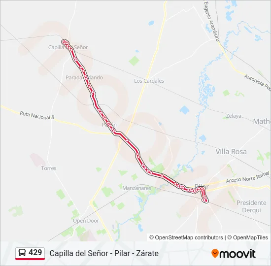 429 Colectivo Line Map