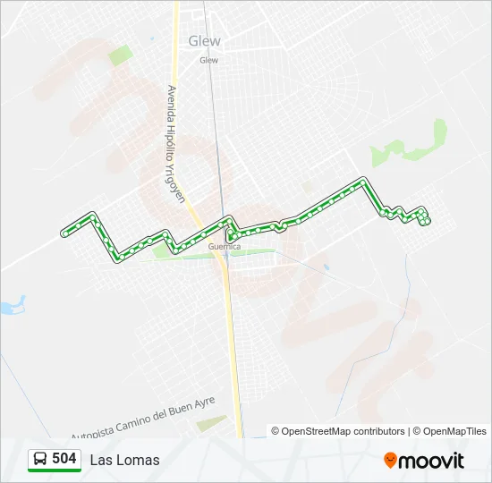504 Colectivo Line Map