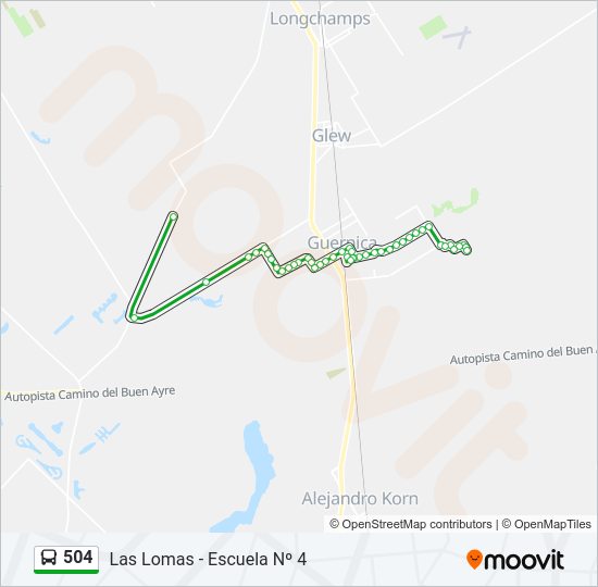 Mapa de 504 de Colectivo
