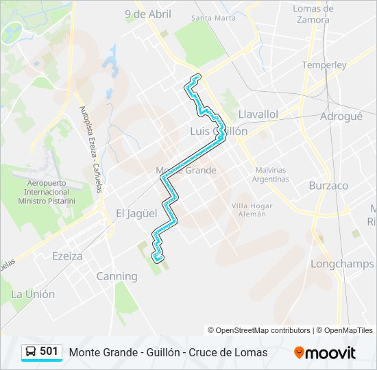 Mapa de 501 de Colectivo
