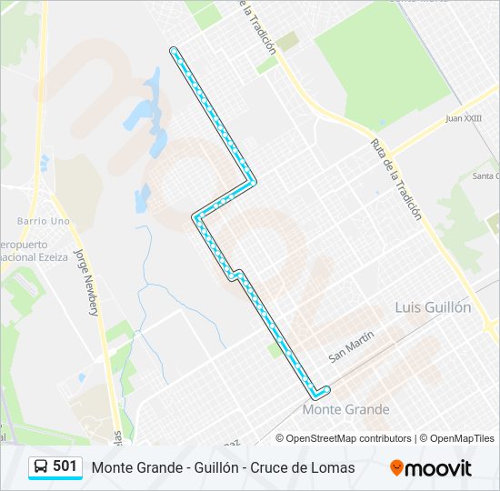 Mapa de 501 de Colectivo