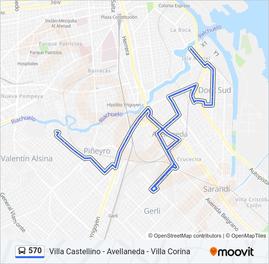 570 Colectivo Line Map